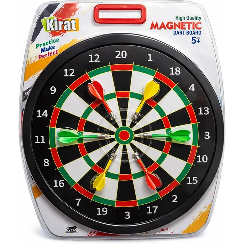 Kirat Magnetic Dart Board Game with 6 Darts (6-12 Years)